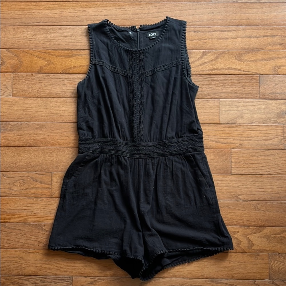 LOFT Elegant Black Romper